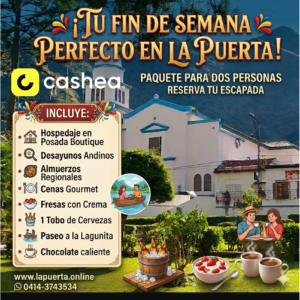 ESCAPE DE 1 DIA PARA 2 PERSONAS (inicial 40$ con CASHEA)